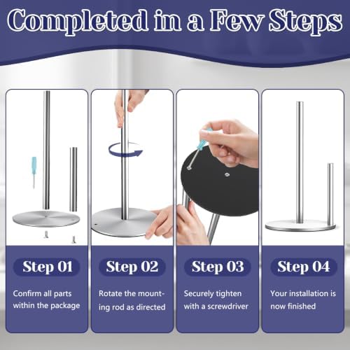 Sliver Paper Towel Holder, Countertop Paper Towel Holder - Image 7
