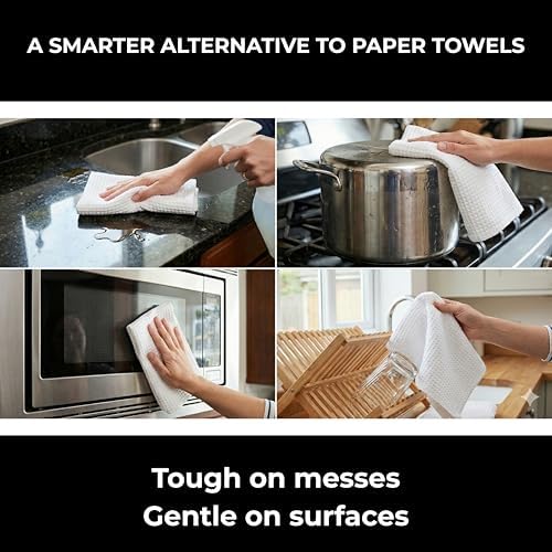 White Cotton Cleaning Rags For Housekeeping - Image 6