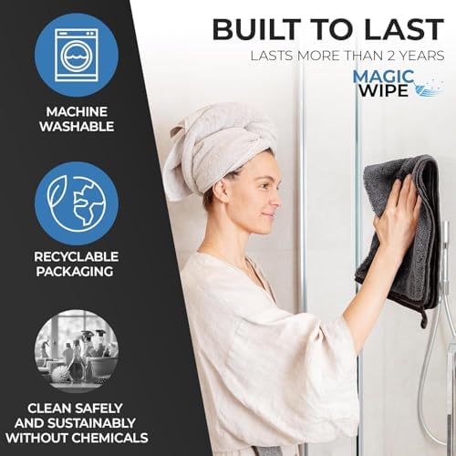 Magicwipe® Bathroom Drying Cloth – Removes Limescale & Hard Water Stains in - Image 6