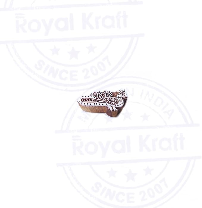 Royal Kraft Wooden Stamps DIY Fabric, Henna Printing Blocks THDtag048 - Image 2