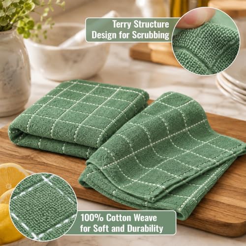 Kitinjoy 100% Cotton Terry Kitchen Towels, 13”x 28” - Image 2