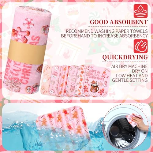36 Pack Reusable Kitchen Cloths Cotton Towels - Image 5