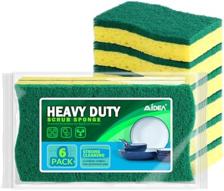 AIDEA Sponges Kitchen, Heavy Duty Scrub Sponge, Sponges by AIDEAHOME