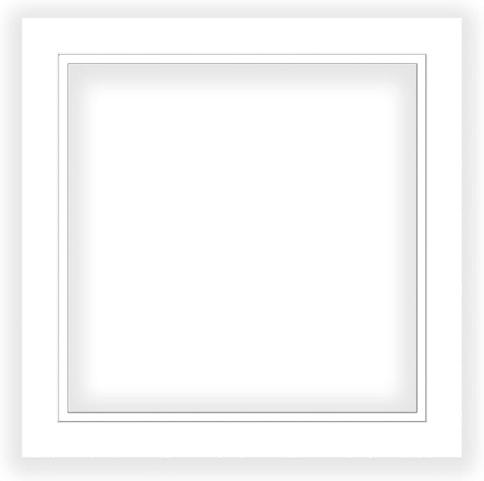 16x16 Mat for 8x8 Photo - Precut White on White Double Mat Picture Matboard for Frames Measuring 16 x 16 Inches - Bevel Cut Matte to Display Art Measuring 8 x 8 Inches - Acid Free ONE MAT