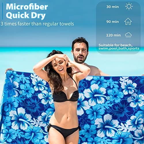 TwoYek Microfiber Beach Towels Extra Large 71x32 inches 6 Pack Bulk - Image 4