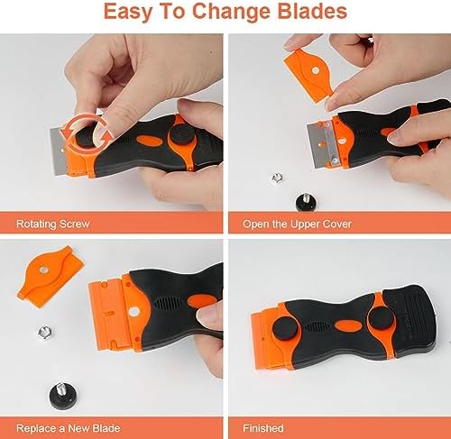 Ainiv Razor Blade Scraper, 2-in-1 Multifunctional Scraper Tool - Image 6