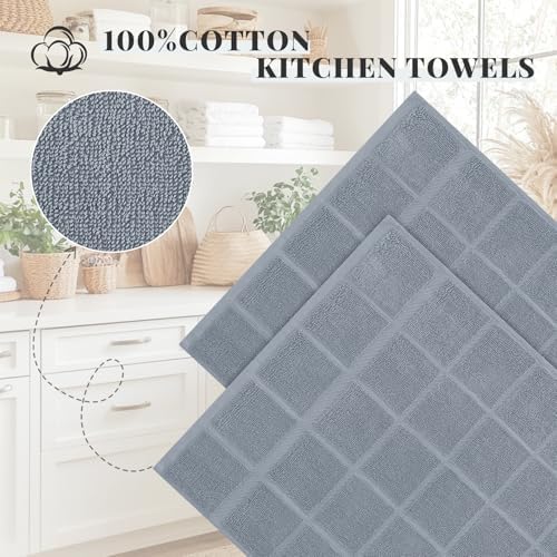 Homaxy 100% Cotton Kitchen Towels 18"x28", 6 Pack Dish Towels - Image 3