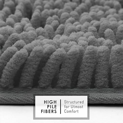 Hearth & Harbor Bathroom Rugs, Chenille Bath Mat - Image 3