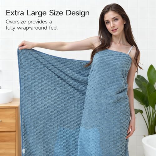 REDKISS Blue Microfiber Towels Set 6 Pack - Image 3