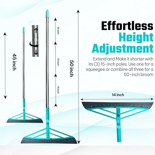 Magic Broom Squeegee Dog Pet Hair Remover, Height Adjustment - Image 4