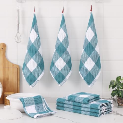 Homaxy Cotton Kitchen Towels and Dishcloths Set of 10 - Image 6