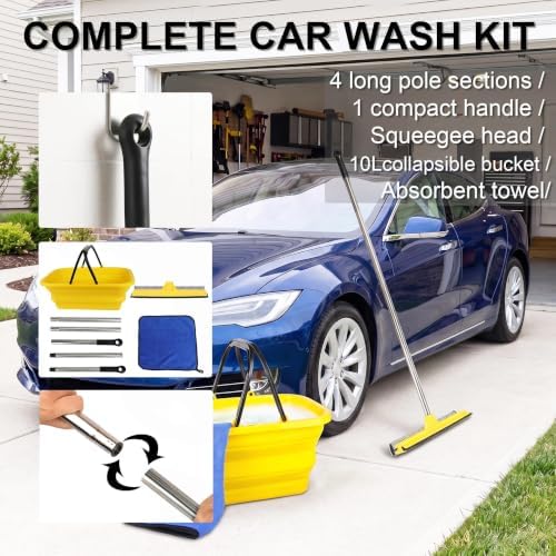 Window Cleaning Kit with 10L Collapsible Bucket - Image 2