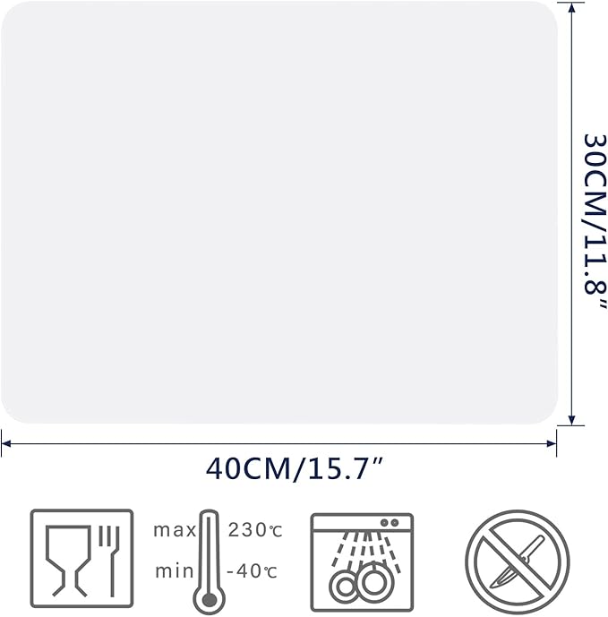 Gartful 2 Pack Silicone Crafting Mats, 15.7" x 11.8" Silicone Mat - Image 2