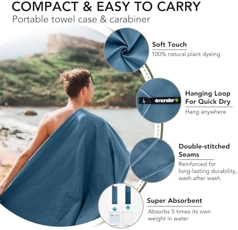 4Monster Quick Dry Travel Towel - Image 3