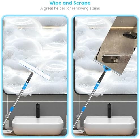 Window Squeegee，5 in 1 Bendable Head Window Squeegee - Image 4