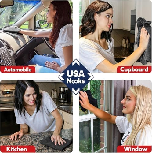 USANOOKS Premium 300GSM Microfiber Cleaning Cloth - Image 7