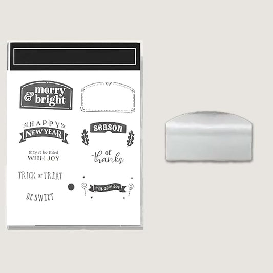 2025-2026 Stamps and Dies for Card Making, Stamps and Dies Set 2025 for Christmas and Halloween, Die Cut DIY Various Festivals Album Scrapbooking Birthdays Greeting Card (M4340)