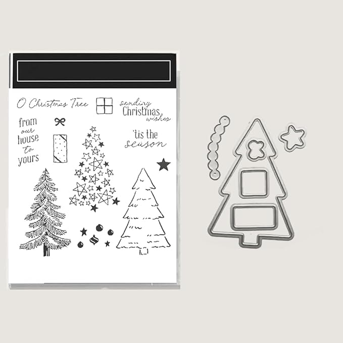 2025-2026 Stamps and Dies for Card Making, Stamps and Dies Set 2025 for Christmas and Halloween, Die Cut DIY Various Festivals Album Scrapbooking Birthdays Greeting Card (M4339)