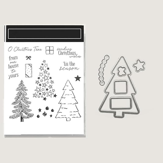 2025-2026 Stamps and Dies for Card Making, Stamps and Dies Set 2025 for Christmas and Halloween, Die Cut DIY Various Festivals Album Scrapbooking Birthdays Greeting Card (M4339)