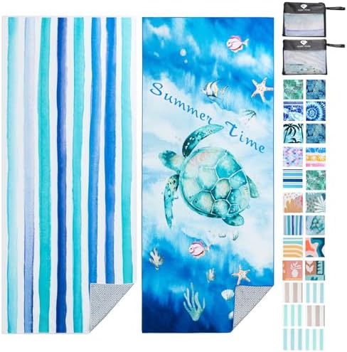 2 Pack Microfiber Beach Towel by PYSUPERMODE