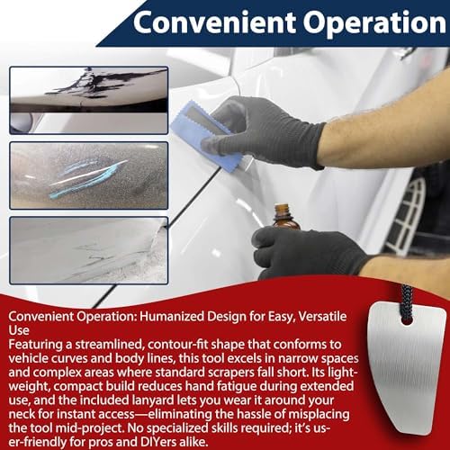 Shark Blade Carbide Scraper for Car Paint Denibbing & Paint Run Removal - Image 4