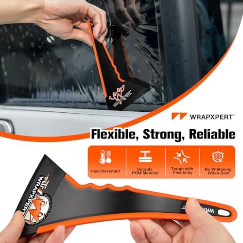 WRAPXPERT Window Tint Squeegee, Triangle Contour Tint Squeegee, Long Handle - Image 5