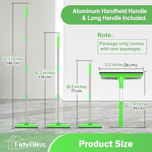 TidyBliss Window Squeegee for Home, 56” Car Windshield Glass Cleaner Tool - Image 4