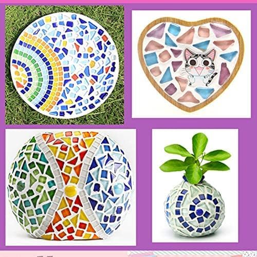 1.1LB Mixed Color Irregular Crystal Mosaic Tiles, Tiny Mini Mosaic Tile DIY - Image 8