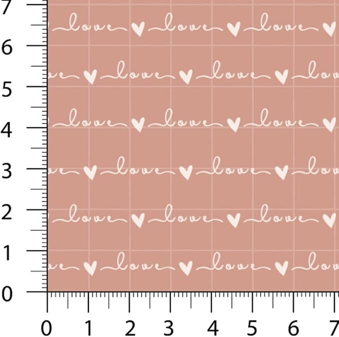 Patchwork Fabric Panel 100x155 cm, 100% Cotton Satin, 6 Coordinated Heart & Dot - Image 5