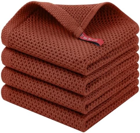 Homaxy 100% Cotton Waffle Weave Kitchen Dish Cloths by Homaxy