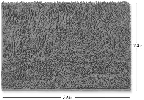 Hearth & Harbor Bathroom Rugs, Chenille Bath Mat - Image 3