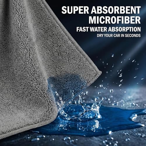 2 Pack Professional Large Microfiber Car Drying Towels, Microfiber Towels - Image 2