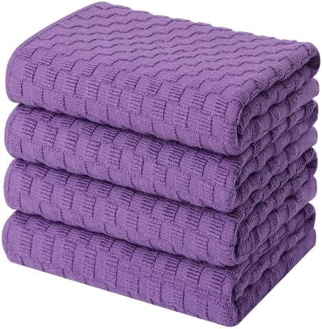 Homaxy 100% Cotton Terry Kitchen Towels by Homaxy