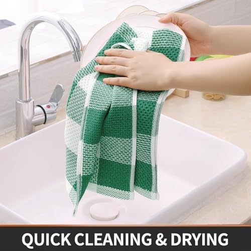 Homaxy Kitchen Towels and Dishcloths Set of 12 - Image 5