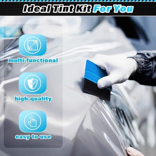 DIYSELF 18 Pcs Window Tint Kit, Vinyl Wrap Tool Kit, Water Blades Tool - Image 6