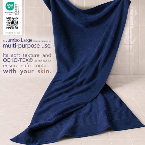 Cotton Paradise 100% Cotton Turkish Towel Set, Soft Absorbent Quick Dry - Image 3