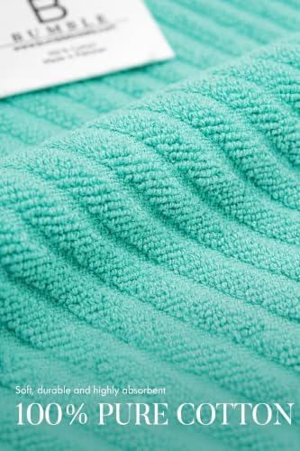 Bumble Kitchen Towels, 100% Cotton, Dish Towels Aqua Navy - Image 3