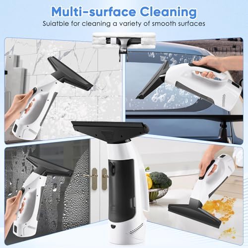 Window Vacuum Squeegee Cordless, 3-in-1 Electric Window Cleaner Tool - Image 5