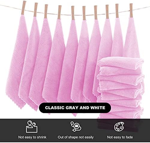 MOONQUEEN Microfiber Facial Cloths Fast Drying Washcloth 12 Pack - Image 3