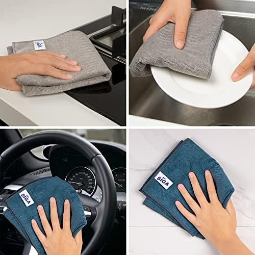 MR.SIGA Microfiber Cleaning Cloths, All Purpose Cleaning Towels - Image 4