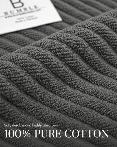 Bumble Kitchen Towels, 100% Cotton, Dish Towels Gray Tan - Image 3