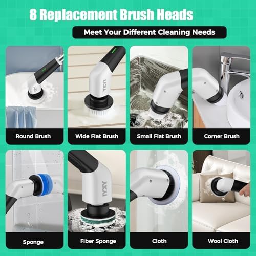 YKYI Electric Spin Scrubber, Cordless Power Cleaning Brush - Image 6