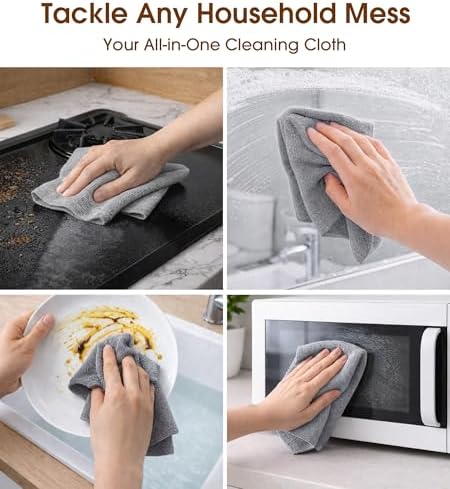 KitchLife Microfiber Cleaning Cloth Roll, 100 Pack - Image 4