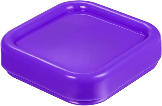 HARFINGTON Magnetic Pin Cushion Square Plastic Magnetic Sewing Pin Holder Storage Case Needle Cushion Tool for Sewing DIY Projects, Purple