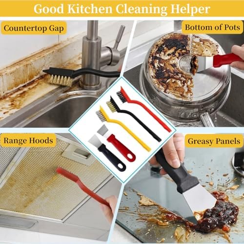 15pcs Crevice Cleaning Brush, Hard Bristle Scrub Brushes Tools - Image 4
