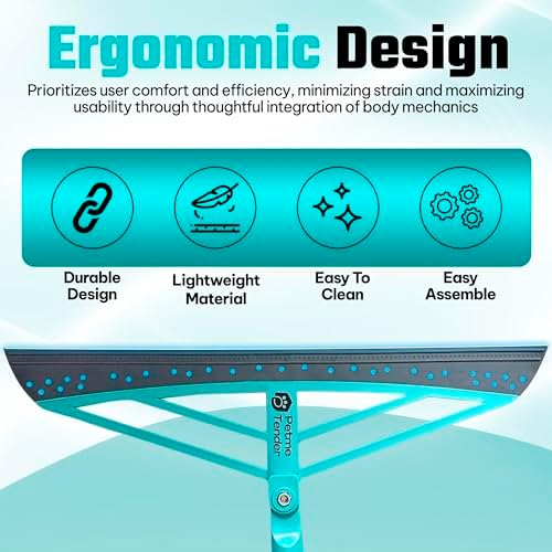 Magic Broom Squeegee Dog Pet Hair Remover, Height Adjustment - Image 2