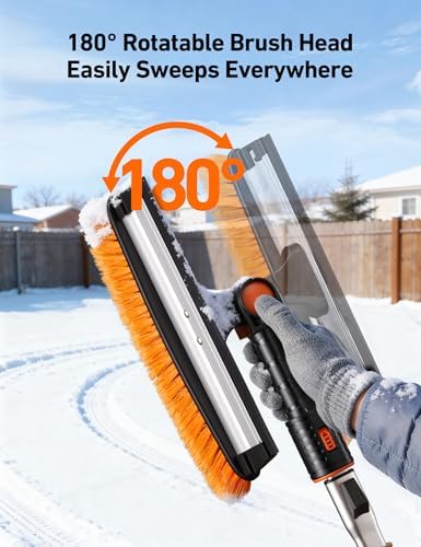 AstroAI 46" Extendable 3-in-1 Snow Brush & Ice Scrapers - Image 6