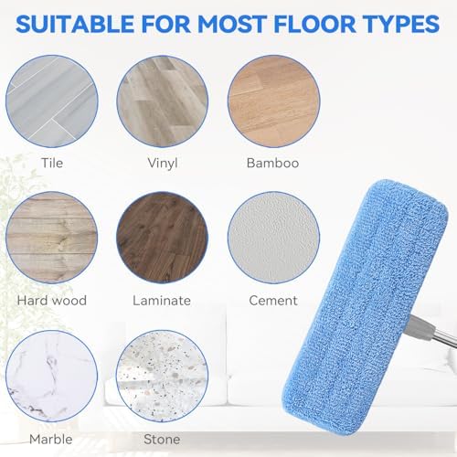12" Microfiber Pad for Rubbermaid Commercial 12 Inch Mop Head - Image 6