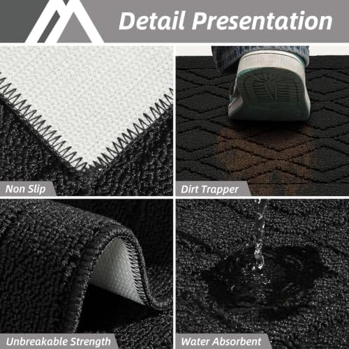 COSY HOMEER Kitchen Rugs Sets of 2 Non-Slip Washable, 60x24Inch/35X24Inch - Image 5