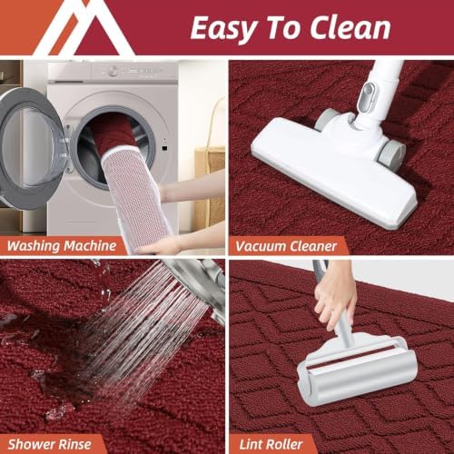 COSY HOMEER Kitchen Rugs Non Slip Washable 24"x60" Kitchen Mats - Image 6